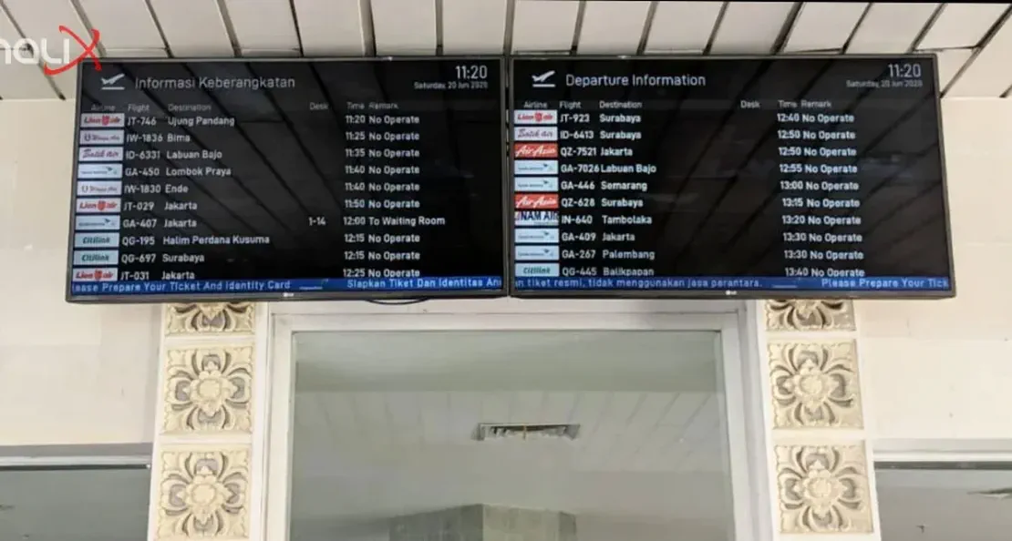 Inalix Airport Solutions - FIDS & Digital Signage at Ngurah Rai International Airport