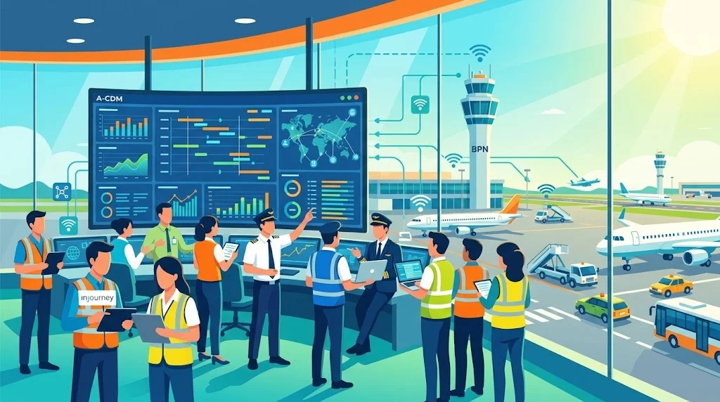 Implementasi Airport Collaborative Decision Making (A-CDM) di InJourney Airports Balikpapan & Ujung Pandang